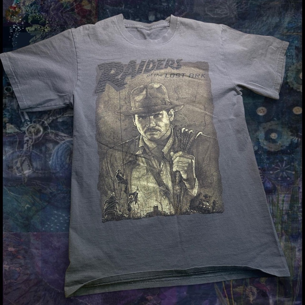 Disney grey Indiana Jones and the Raiders of the Lost Ark cotton t-shirt